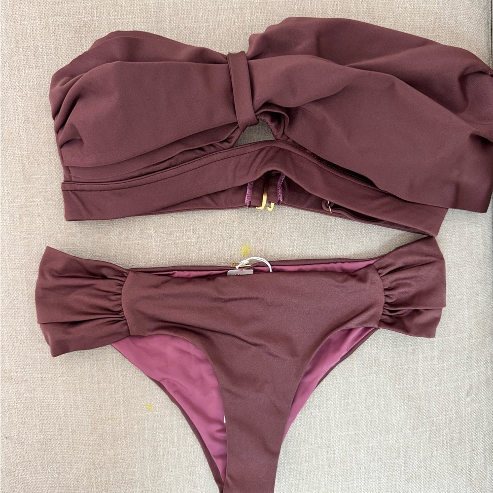 Elegant Brown Bikini Set